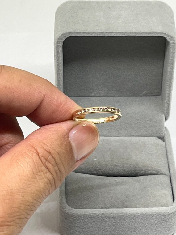 Antique Genuine Diamonds 10k Gold Band Ring Size 7 - Etsy