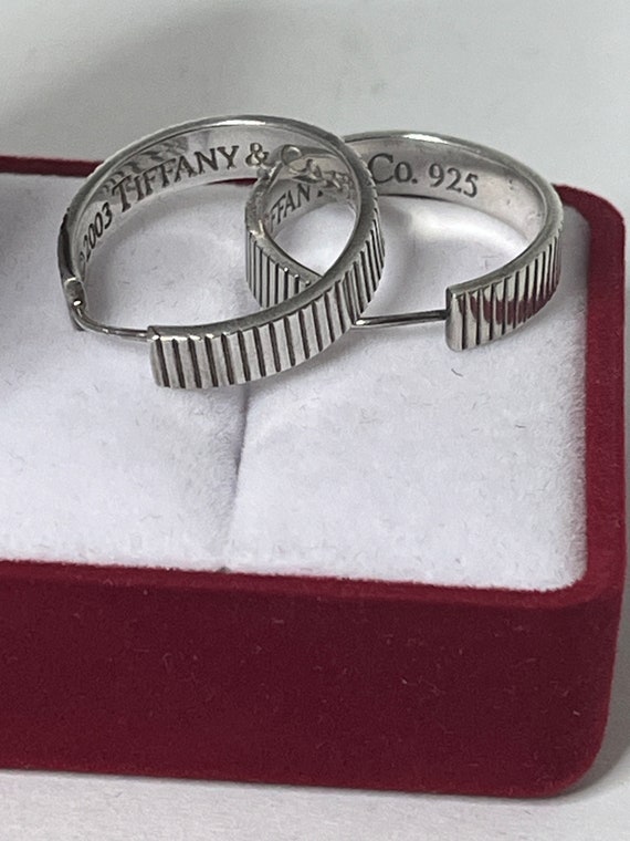 Vintage 2003 Tiffany &co. Hoop Earrings. - Etsy