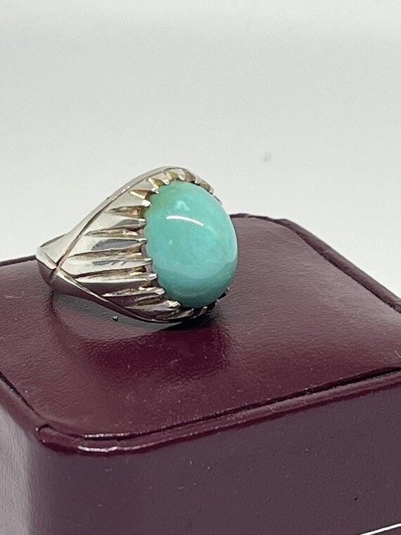 Middle East Fine Natural Turquoise Men’s Ring