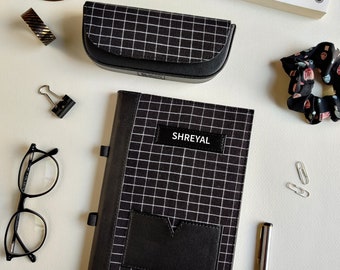 Eyewear Case Book Cover Vegan Leather Personalized Gift