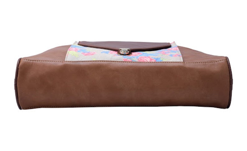 Dual Compartment Floral tote,