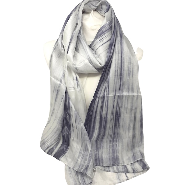 Carlton Silk Scarf - Grey