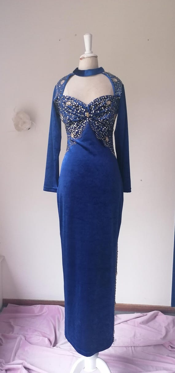 blue dress for baby girl Blue dress with roses