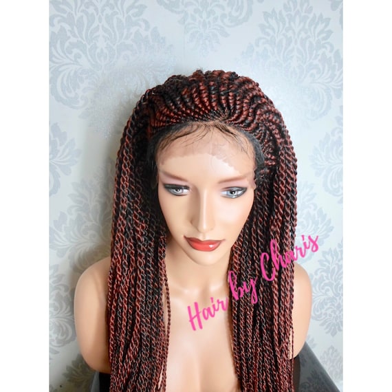 Cornrow Ghana Weave Canerow All Back Twist Braided Wig Etsy