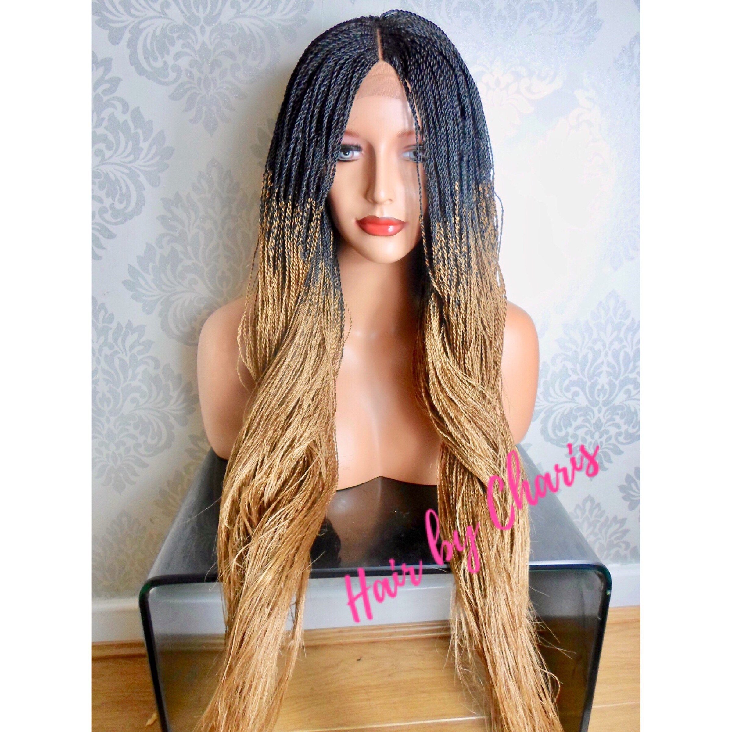 gold braided wigs