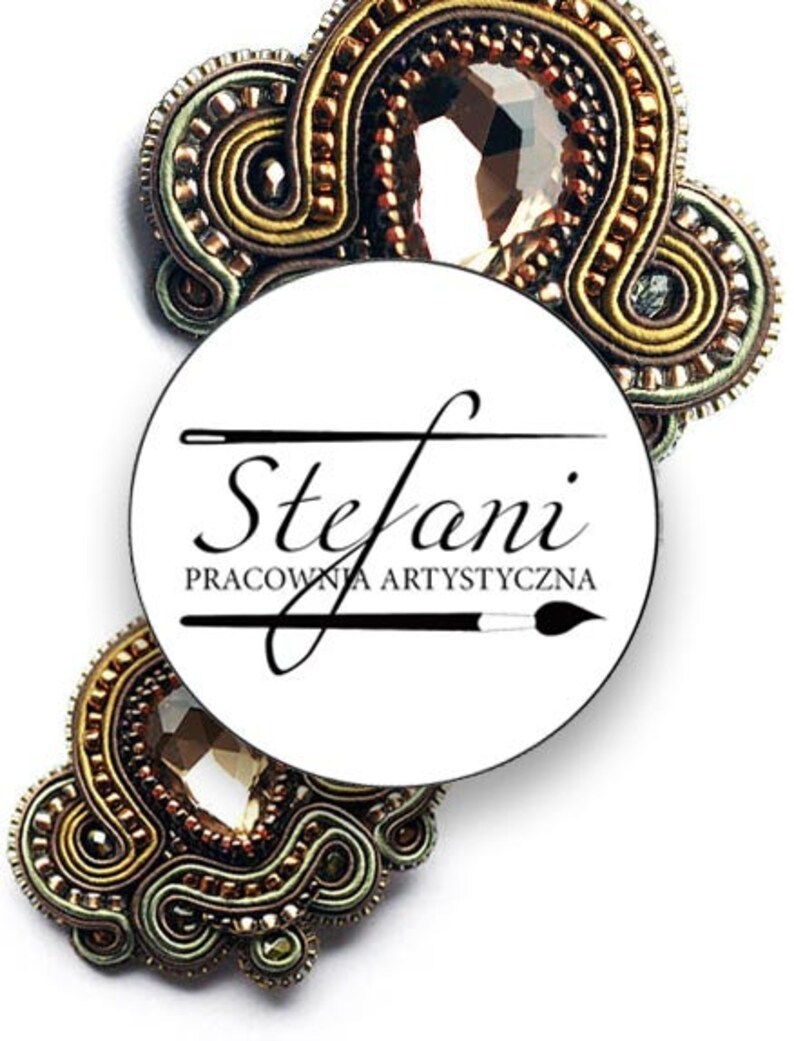 bohemian soutache earrings with leopard jasper stone long black drop earrings gray boho jewelry wrapped gift