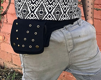 Travel Belt Festival utility belt Hip Bag Steampunk Belt bag Unisex Ri\u00f1onera pernera Cotton belt bag leg holster Biker Bag