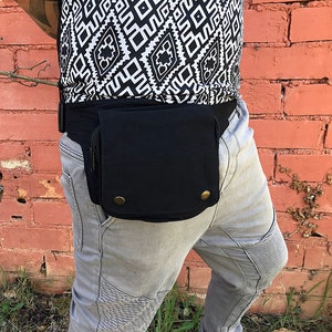 Ceinture utilitaire, ceinture de festival, ceinture de voyage, sac banane, sac pour motard, ceinture steampunk, sac de plage unisexe, petit sac banane, sac sûr, sac en coton, cabas de plage