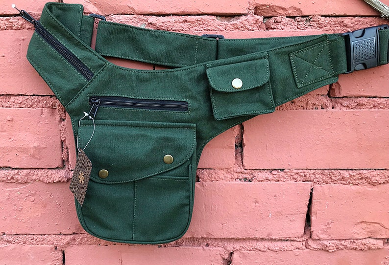 Travel Belt Festival utility belt Hip Bag Steampunk Belt bag Unisex Ri\u00f1onera pernera Cotton belt bag leg holster Biker Bag