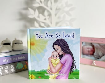 Christian Baby Book for new mum gift— “You Are So Loved” | Baptism, Christening gift