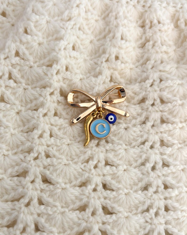 Personalized Gold Baby Keepsake Brooch: Christening, Baptism newborn Gift image 6