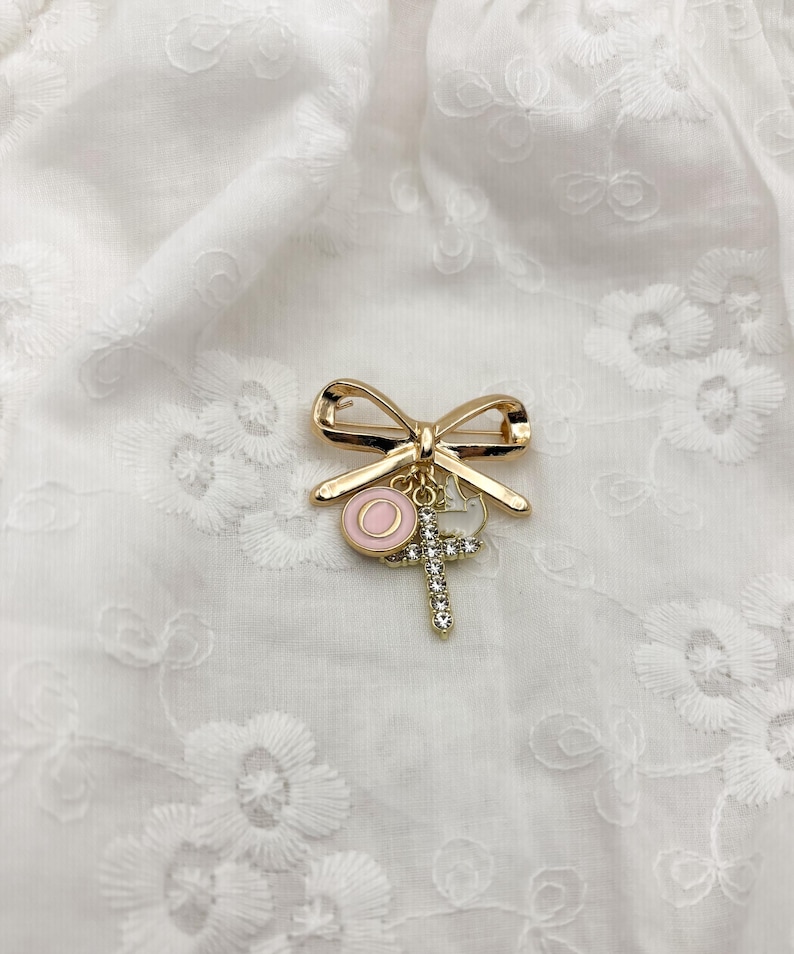 Personalized Gold Baby Keepsake Brooch: Christening, Baptism newborn Gift image 10