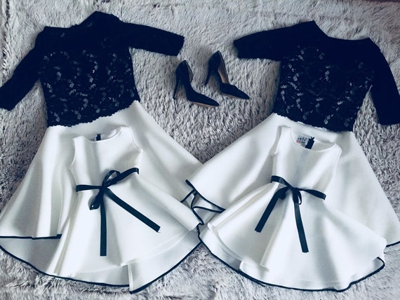 mom dad daughter dress