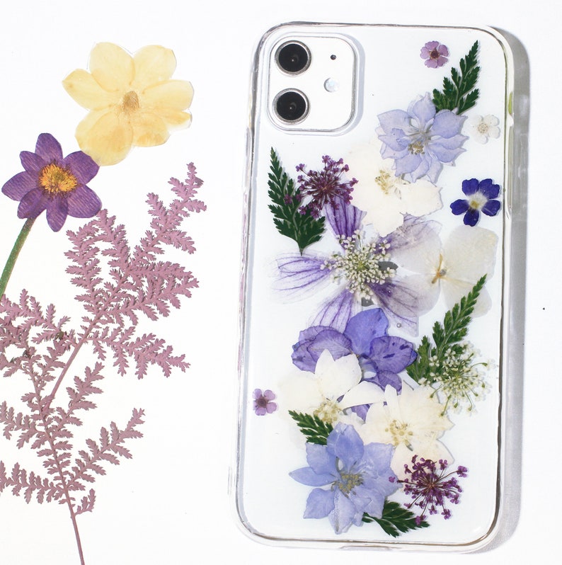 Pressed Flower Phone Case iphone 11 Case Real Dried Floral Etsy