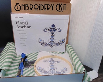 KIT-Floral Anchor Embroidery