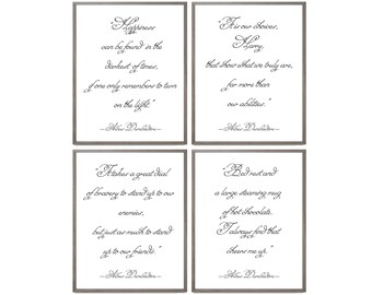 Harry Potter Druck Gesetzt Harry Potter Zitate Albus Etsy