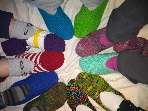 grandma's knitted slippers