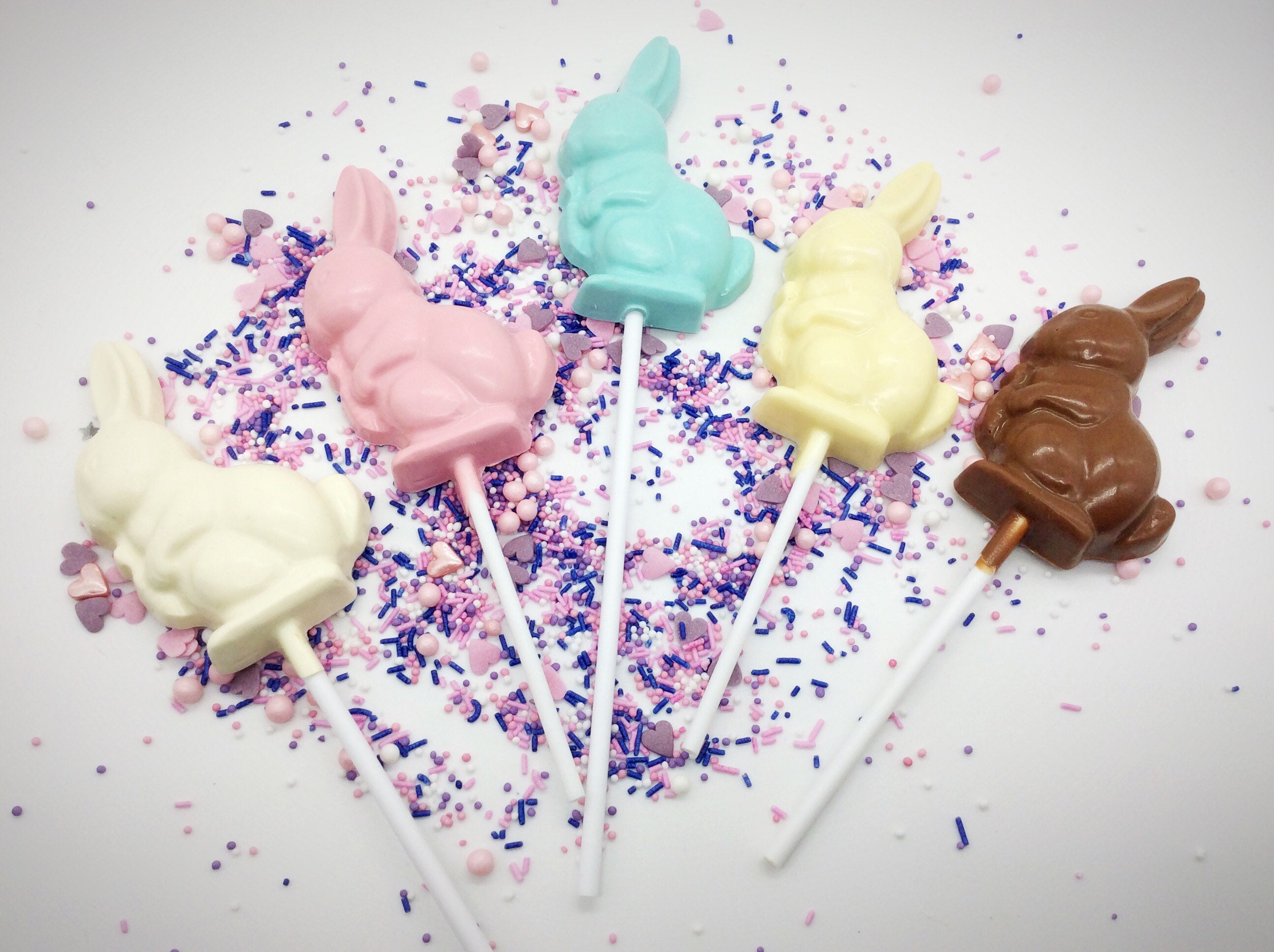 Rabbit Chocolate Lollipops Perfect for a Peterrabbit Themed Etsy UK