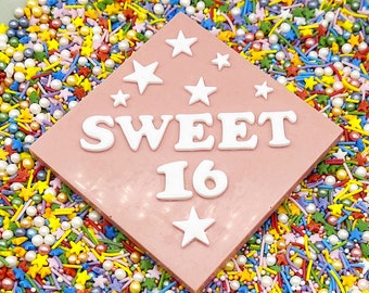 NEW Chocolate Sweet 16 plaque bar