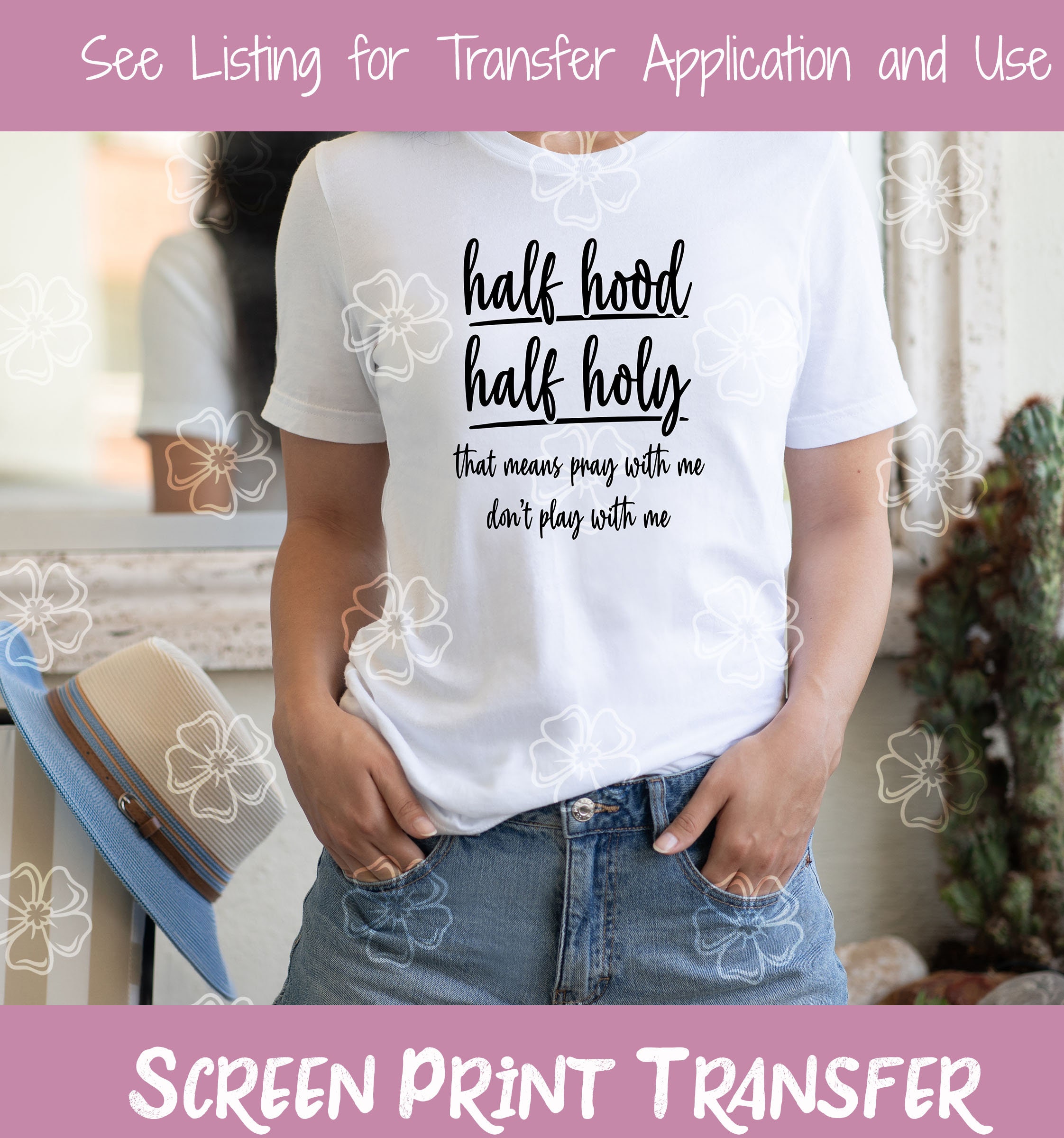 Half hood half holy outlet screen print