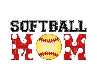 Softball Mom, Sublimation Transfer, HTV Transfer, DIY Transfer