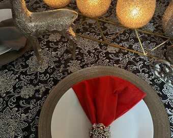 Cotton tablecloths.Custom design tablecloths.Natural dining tablecloths