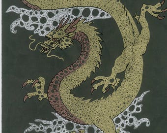 Japanese Dragon Print