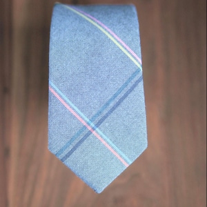 Gray Multi-Stripe Tie