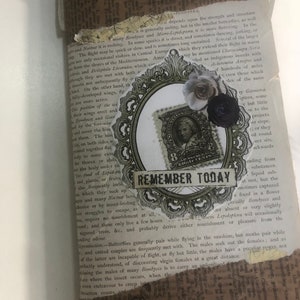 Standard TN Junk Journal Insert / Único en su tipo / Descarga instantánea / Collage hecho a mano / Imágenes vintage / Vintage antique Ephemera