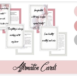 Cartões de afirmação | Planner Love Line | CARTÕES de planejamento | Download instantâneo | CARTÕES DE DIÁRIO | Pacote