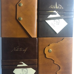 A5 100% Genuine ITALIAN Leather Planner| A5 Agenda  | Calendar | Diary| Journal | Traveler | Lined Agenda | Goal