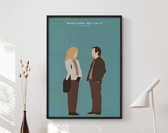 When Harry Met Sally Movie Poster | Minimalist Wall Art (Digital Download)