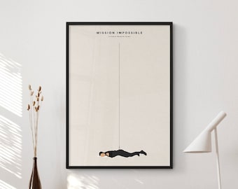 Mission Impossible Minimalist Movie Poster | Wall Art (Digital Download)