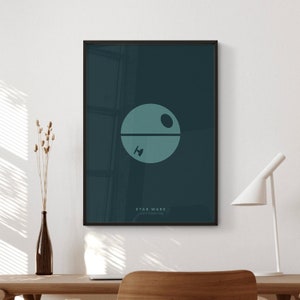 Star Wars Film Poster Digitaler Download | Minimalistisches Filmplakat | Wand Kunst Druck | Druckbare Wand Kunst Druck | Film Print | Geschenkidee
