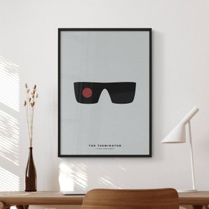 The Terminator Movie Poster Digital Download Minimalist Movie Poster Wall Art Print Printable Wall Art Print Movie Print Gift Idea image 1