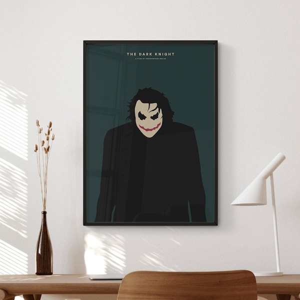 The Dark Knight Movie Poster Digital Download | Minimalist Movie Poster | Wall Art Print | Printable Wall Art | Movie Print | Gift Idea