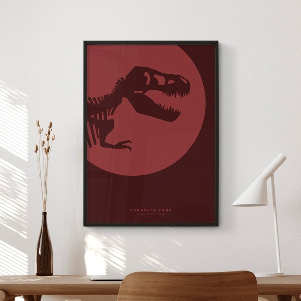 Jurassic Park Movie Poster Digital Download | Minimalist Movie Poster | Wall Art Print | Printable Wall Art Print | Movie Print | Gift Idea