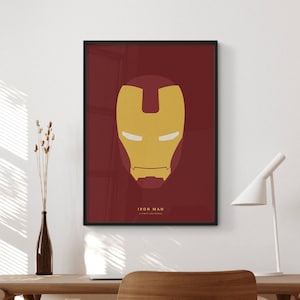 Iron Man Film Poster Digitaler Download | Minimalistisches Filmplakat | Wand Kunst Druck | Druckbare Wand Kunst Druck | Film Print | Geschenkidee
