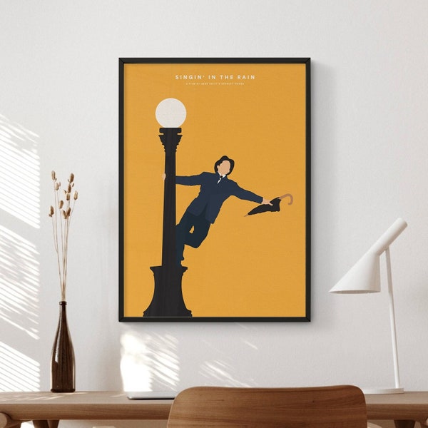 Singin' In The Rain Movie Poster Digital Download | Minimalist Movie Poster | Wall Art Print | Printable Wall Art | Movie Print | Gift Idea