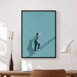 Digitale download The Truman Show-filmposter | Minimalistische filmposter | Muurkunstafdruk | Afdrukbaar | Filmafdruk | Cadeau-idee
