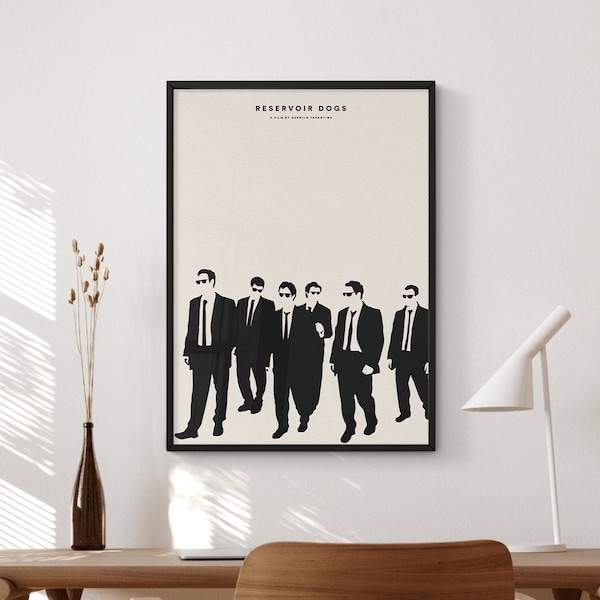 Reservoir Dogs Movie Poster Digital Download | Minimalist Movie Poster | Wall Art Print | Printable Wall Art Print | Movie Print | Gift Idea