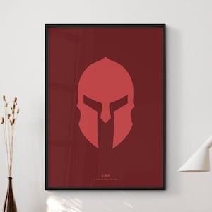 Digitale download voor 300-filmposters | Minimalistische filmposter | Muurkunstafdruk | Afdrukbare muurkunst | Filmafdruk | Cadeau-idee