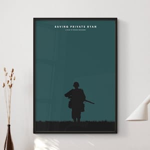 Saving Private Ryan Movie Poster Digital Download | Minimalist Movie Poster | Wall Art Print | Printable Wall Art | Movie Print | Gift Idea