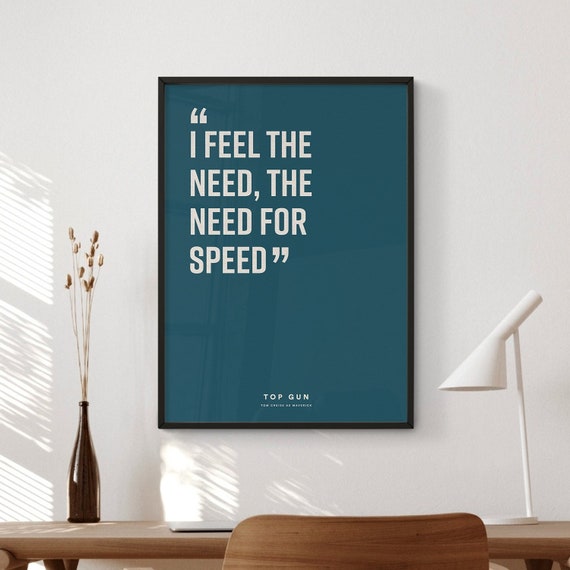 Top Gun Quotes Print - Wall Art