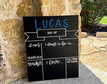 First/Last day of school chalkboards