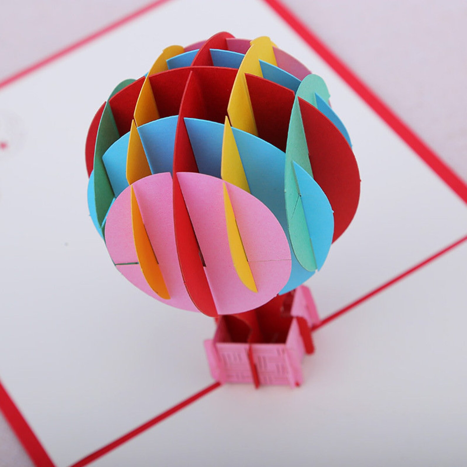 Happy birthday for kid/handmade 3d pop up card/colorful hot | Etsy