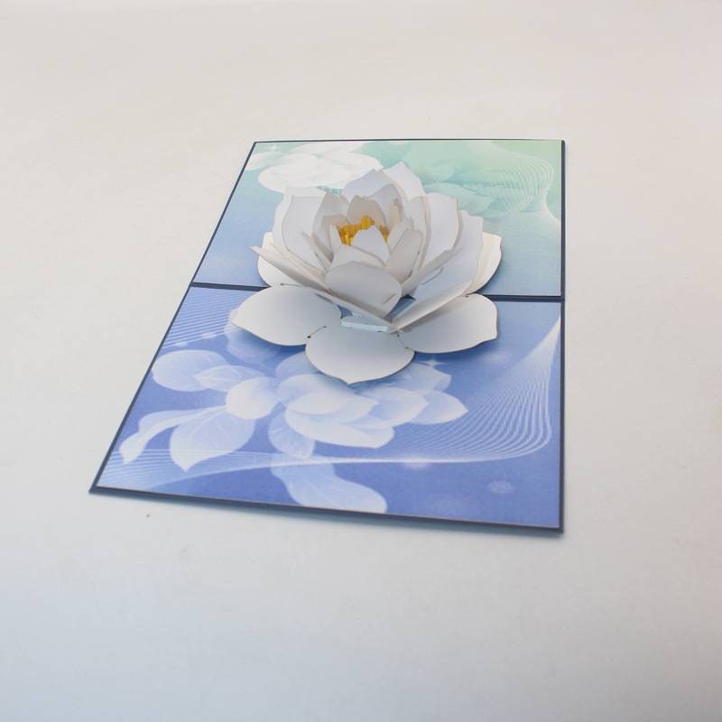 Water Lily Flower Birthday Card 3D Pop up Card Special Etsy UK