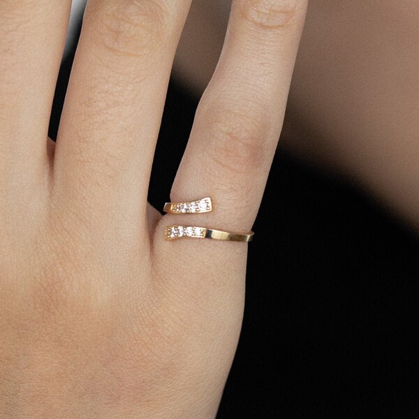 14K REAL Diamond Minimalist Toe Ring Real Solid Gold Dainty Baby Cute Zehenring Diamond Sized Midi Knuckle Toe Ring Body Jewelry