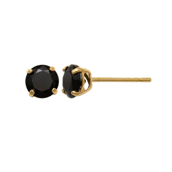 Details about 14kt Black Gold Round Black Cubic Zirconium Stud Earrings Details about 14kt Black Gold Round Black Cubic Zirconium Stud Earrings