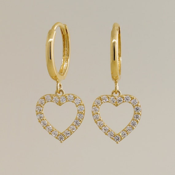 Pearl Heart Hoop Earrings – Sterling Forever